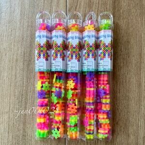 5 Sets Target Hashtag Building Blocks Multicolor Neon Colors